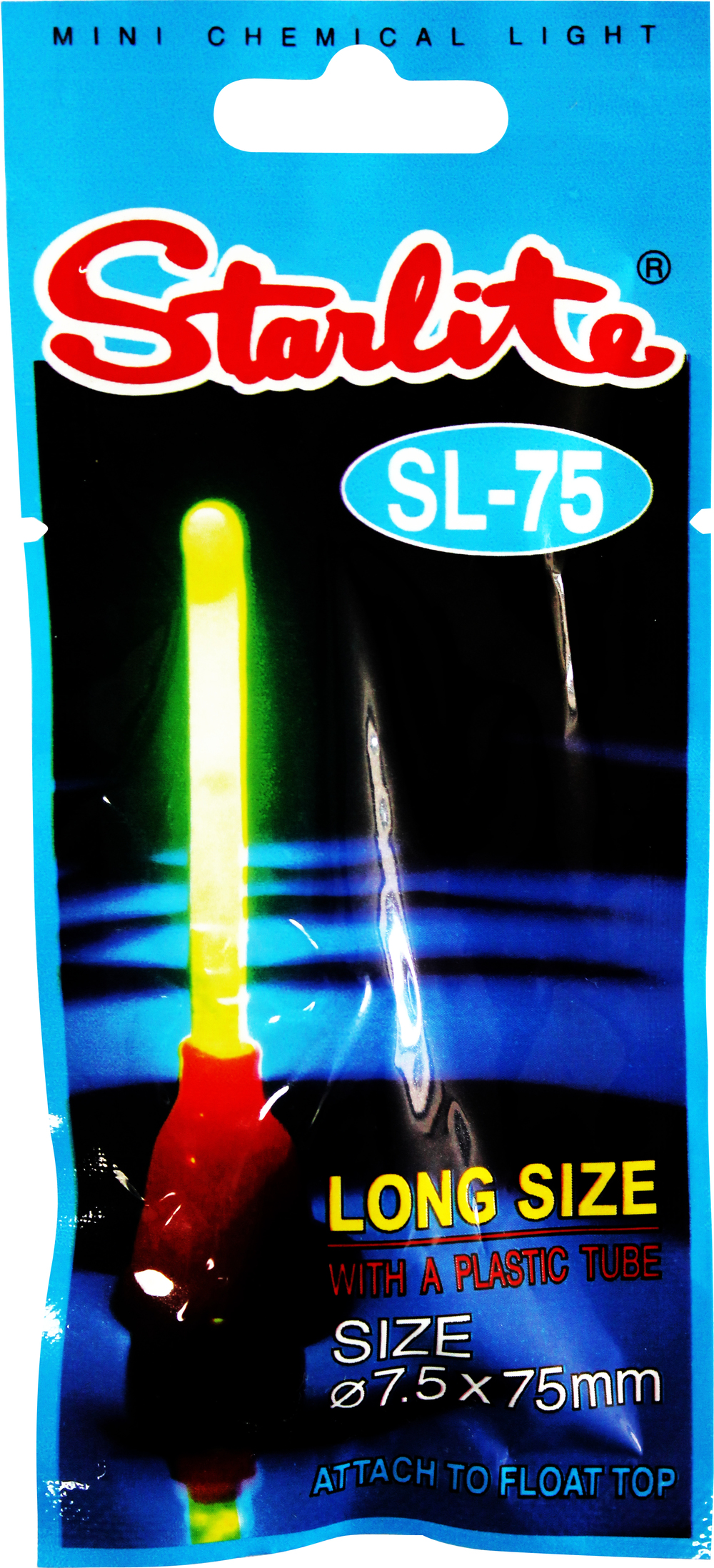 Extra Large Starlite Chemical Cliplight-Clip on Fishing Rod Tip